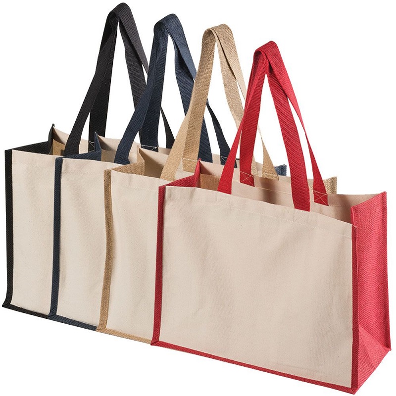 SG73 Aangepaste Shopping Cosmetic Beach Cotton Canvas Tote Bags Wholesale